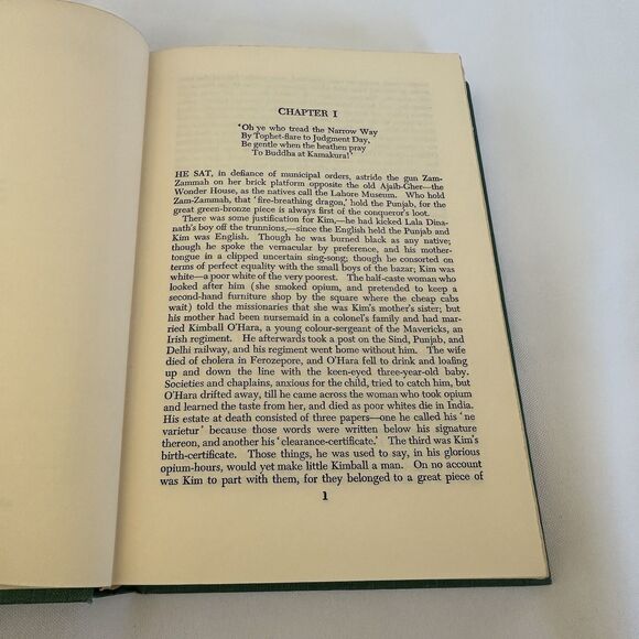 Kim by Rudyard Kipling Hardcover 1901 Antique No Dustcover - Picture 9 of 11